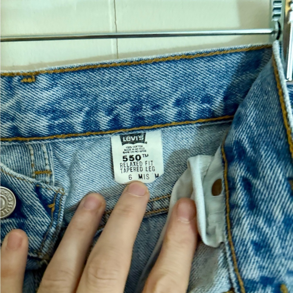LEVI’S 550 Relaxed Fit Tapered Leg Jeans Women Size 6 Mis M - Picture 6 of 9